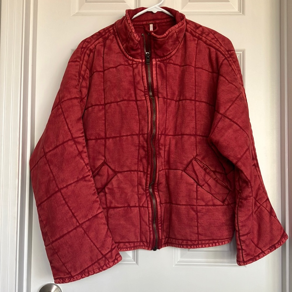 Free People Gorgeous Red Jacket